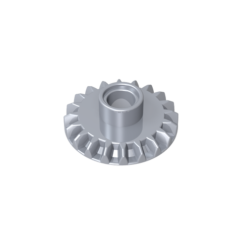 Gobricks,Technic Gear 20 Tooth Bevel with Pin Hole,87407