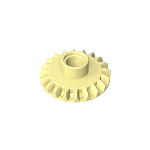 Gobricks,Technic Gear 20 Tooth Bevel with Pin Hole,87407
