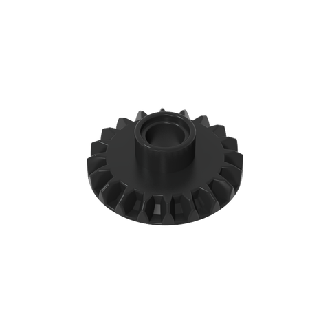 Gobricks,Technic Gear 20 Tooth Bevel with Pin Hole,87407