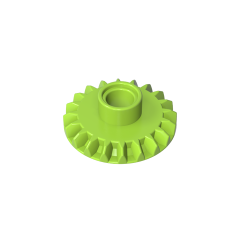 Gobricks,Technic Gear 20 Tooth Bevel with Pin Hole,87407