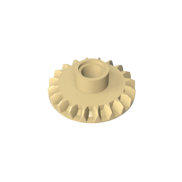 Technic Gear 20 Tooth Bevel with Pin Hole,87407