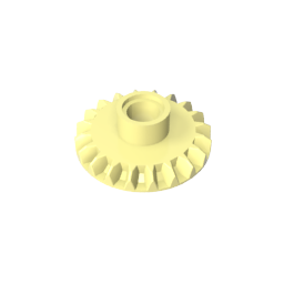 Technic Gear 20 Tooth Bevel with Pin Hole,87407