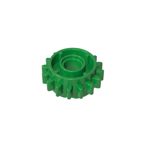Gobricks,Technic Gear 16 Tooth with Clutch on Both Sides,18946