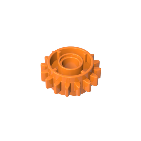 Gobricks,Technic Gear 16 Tooth with Clutch on Both Sides,18946