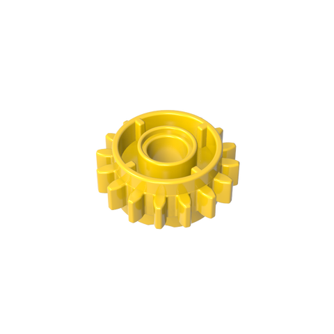 Gobricks,Technic Gear 16 Tooth with Clutch on Both Sides,18946