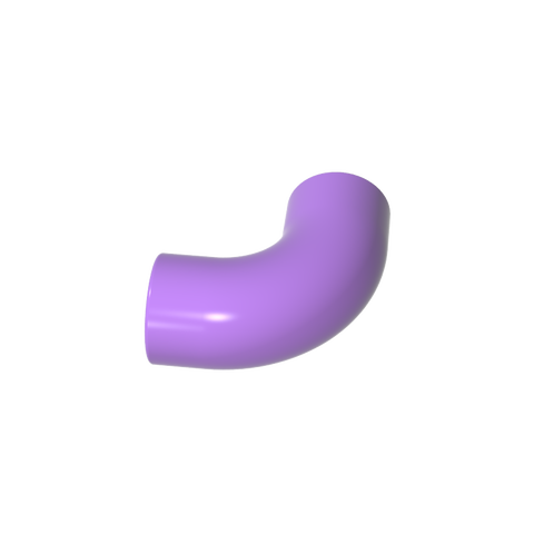 Gobricks,Brick Round 1 x 1 diameter Tube with 90 Degree Elbow (2 x 2 x 1) and Axle Holes (Crossholes) at each end,25214,71076a
