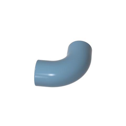 Gobricks,Brick Round 1 x 1 diameter Tube with 90 Degree Elbow (2 x 2 x 1) and Axle Holes (Crossholes) at each end,25214,71076a