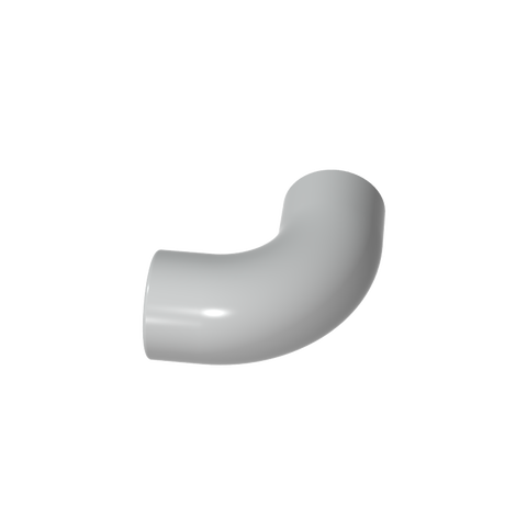 Gobricks,Brick Round 1 x 1 diameter Tube with 90 Degree Elbow (2 x 2 x 1) and Axle Holes (Crossholes) at each end,25214,71076a