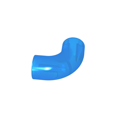 Gobricks,Brick Round 1 x 1 diameter Tube with 90 Degree Elbow (2 x 2 x 1) and Axle Holes (Crossholes) at each end,25214,71076a