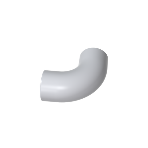 Gobricks,Brick Round 1 x 1 diameter Tube with 90 Degree Elbow (2 x 2 x 1) and Axle Holes (Crossholes) at each end,25214,71076a