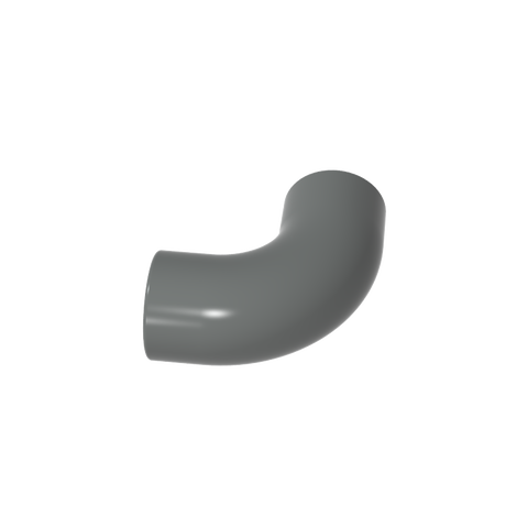 Gobricks,Brick Round 1 x 1 diameter Tube with 90 Degree Elbow (2 x 2 x 1) and Axle Holes (Crossholes) at each end,25214,71076a