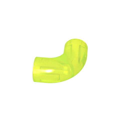 Gobricks,Brick Round 1 x 1 diameter Tube with 90 Degree Elbow (2 x 2 x 1) and Axle Holes (Crossholes) at each end,25214,71076a