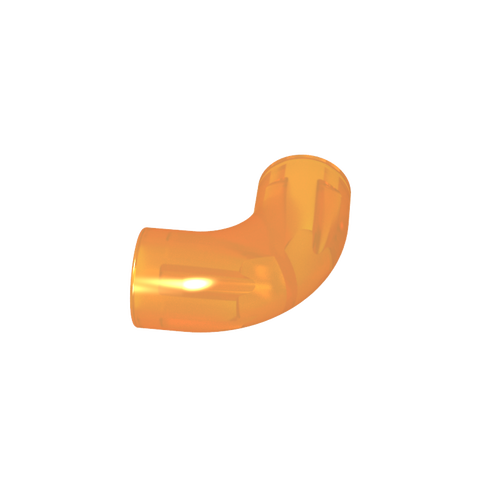 Gobricks,Brick Round 1 x 1 diameter Tube with 90 Degree Elbow (2 x 2 x 1) and Axle Holes (Crossholes) at each end,25214,71076a