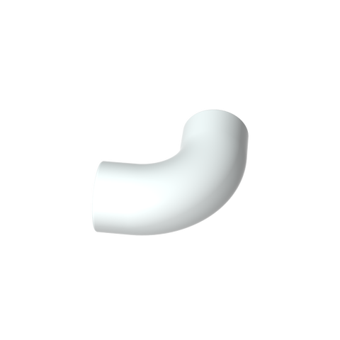 Gobricks,Brick Round 1 x 1 diameter Tube with 90 Degree Elbow (2 x 2 x 1) and Axle Holes (Crossholes) at each end,25214,71076a