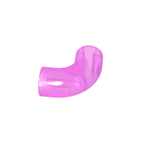 Gobricks,Brick Round 1 x 1 diameter Tube with 90 Degree Elbow (2 x 2 x 1) and Axle Holes (Crossholes) at each end,25214,71076a