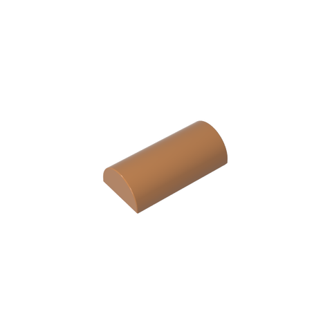 Gobricks,Brick Curved 2 x 4 No Studs, Curved Top,6192,30337