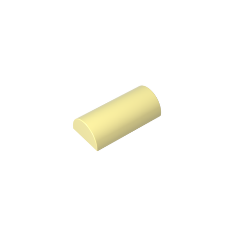 Gobricks,Brick Curved 2 x 4 No Studs, Curved Top,6192,30337