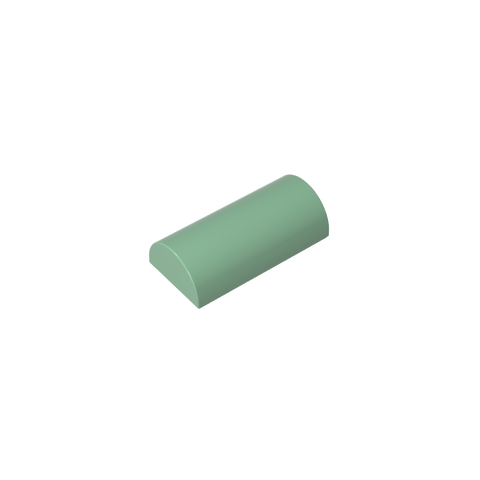Gobricks,Brick Curved 2 x 4 No Studs, Curved Top,6192,30337