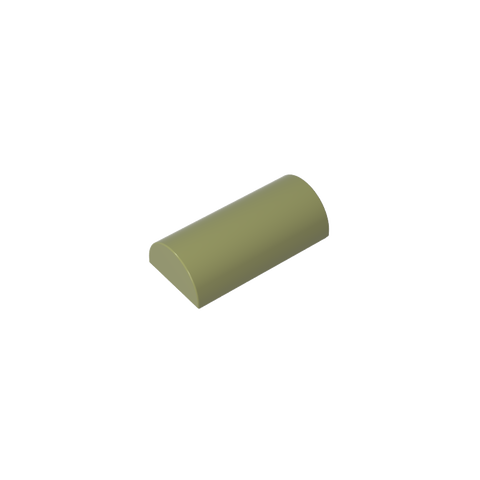 Gobricks,Brick Curved 2 x 4 No Studs, Curved Top,6192,30337
