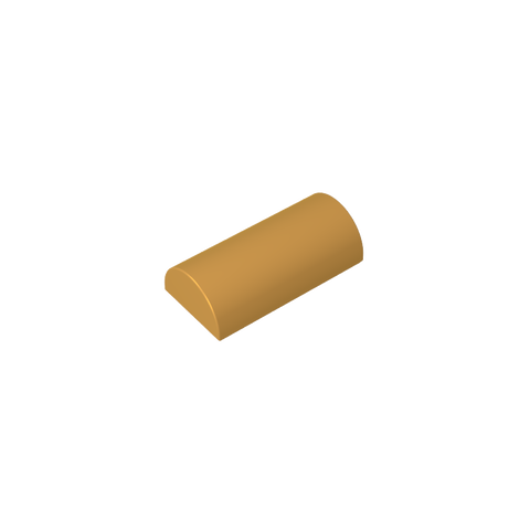 Gobricks,Brick Curved 2 x 4 No Studs, Curved Top,6192,30337