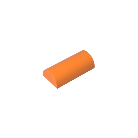 Gobricks,Brick Curved 2 x 4 No Studs, Curved Top,6192,30337