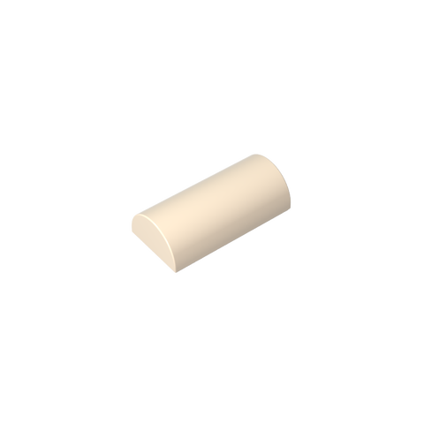 Gobricks,Brick Curved 2 x 4 No Studs, Curved Top,6192,30337