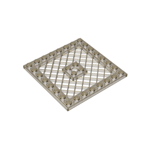 Gobricks,Plate Special 8 x 8 with Grille [Hole in Center],4151b,4151,4151a
