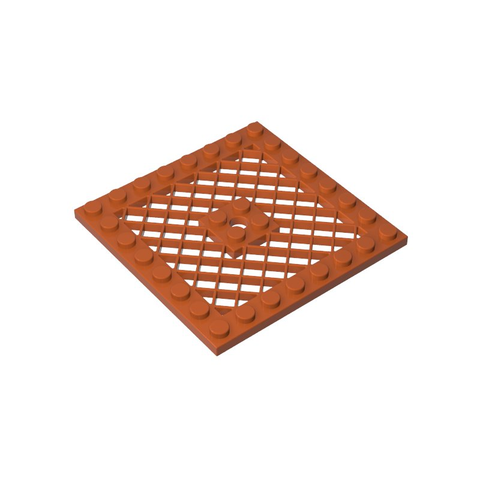 Gobricks,Plate Special 8 x 8 with Grille [Hole in Center],4151b,4151,4151a