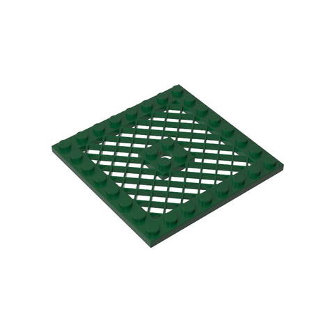 Gobricks,Plate Special 8 x 8 with Grille [Hole in Center],4151b,4151,4151a