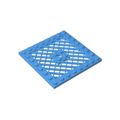 Gobricks,Plate Special 8 x 8 with Grille [Hole in Center],4151b,4151,4151a