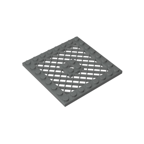 Gobricks,Plate Special 8 x 8 with Grille [Hole in Center],4151b,4151,4151a