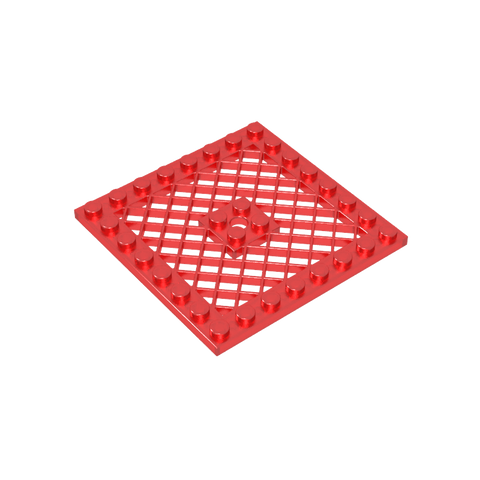 Gobricks,Plate Special 8 x 8 with Grille [Hole in Center],4151b,4151,4151a