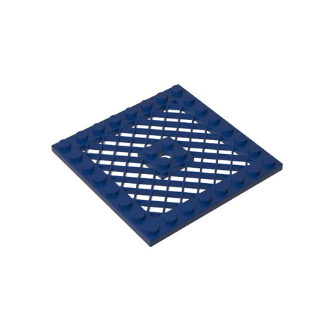 Gobricks,Plate Special 8 x 8 with Grille [Hole in Center],4151b,4151,4151a