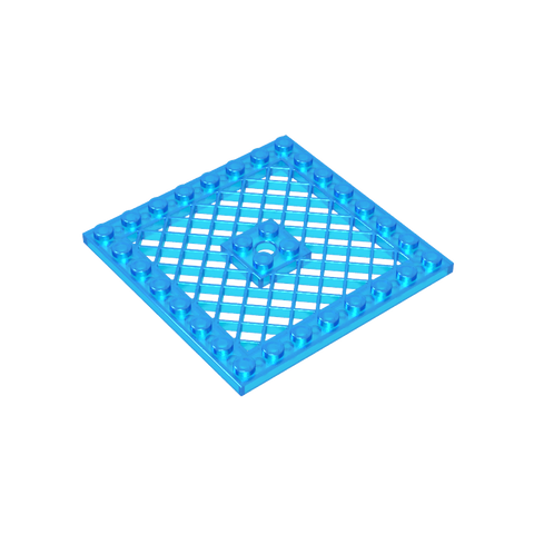 Gobricks,Plate Special 8 x 8 with Grille [Hole in Center],4151b,4151,4151a