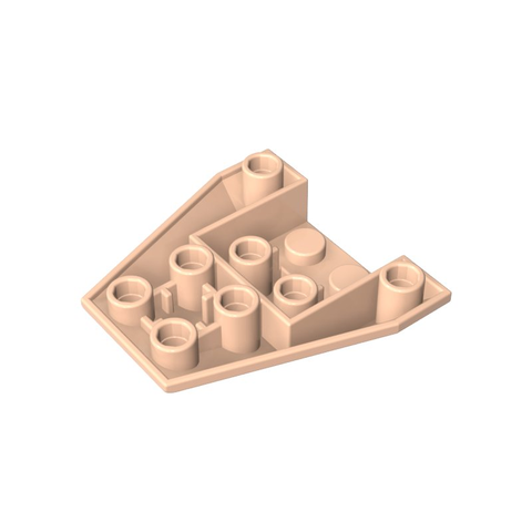 Gobricks,Wedge Sloped Inverted 4 x 4 Triple [4 Connections between Front Studs],13349,4855
