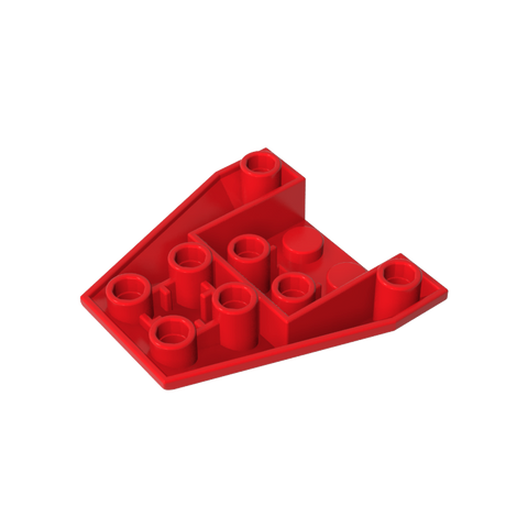 Gobricks,Wedge Sloped Inverted 4 x 4 Triple [4 Connections between Front Studs],13349,4855