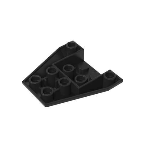 Gobricks,Wedge Sloped Inverted 4 x 4 Triple [4 Connections between Front Studs],13349,4855