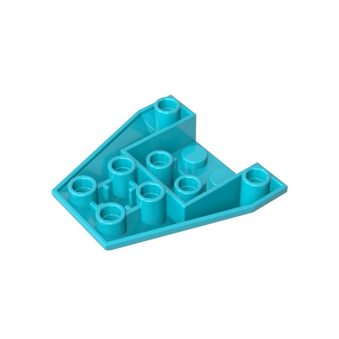 Gobricks,Wedge Sloped Inverted 4 x 4 Triple [4 Connections between Front Studs],13349,4855