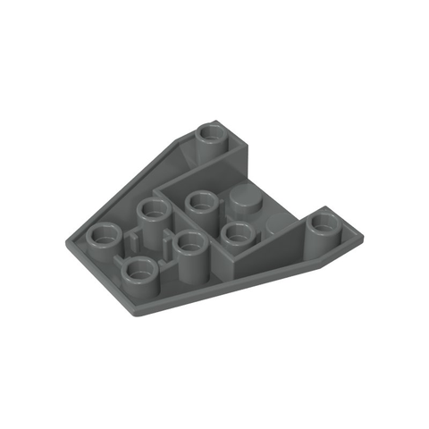 Gobricks,Wedge Sloped Inverted 4 x 4 Triple [4 Connections between Front Studs],13349,4855