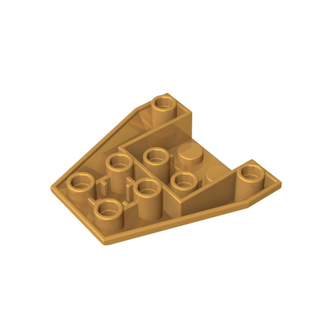 Gobricks,Wedge Sloped Inverted 4 x 4 Triple [4 Connections between Front Studs],13349,4855