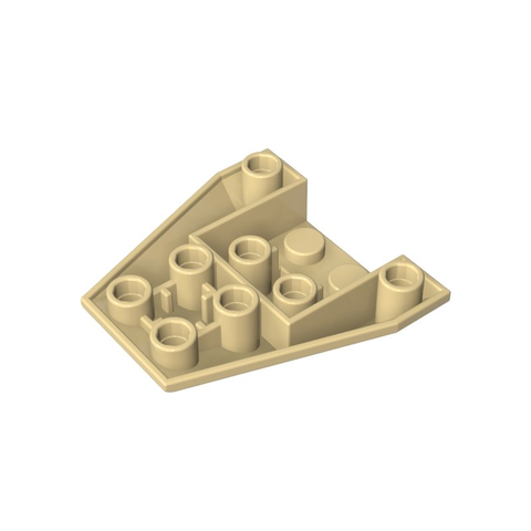 Gobricks,Wedge Sloped Inverted 4 x 4 Triple [4 Connections between Front Studs],13349,4855