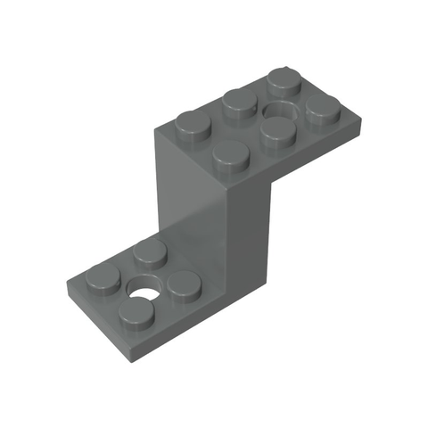 Gobricks,Bracket 5 x 2 x 2 1/3 with Inside Stud Holder,76766,6087,28964