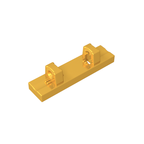 Gobricks,Hinge Tile 1 x 4 Locking Dual 1 Fingers on Top [4 Locking Ridges],44822,95120