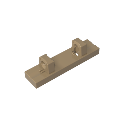 Gobricks,Hinge Tile 1 x 4 Locking Dual 1 Fingers on Top [4 Locking Ridges],44822,95120