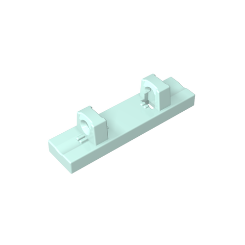 Gobricks,Hinge Tile 1 x 4 Locking Dual 1 Fingers on Top [4 Locking Ridges],44822,95120
