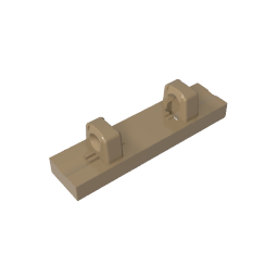 Hinge Tile 1 x 4 Locking Dual 1 Fingers on Top [4 Locking Ridges],95120