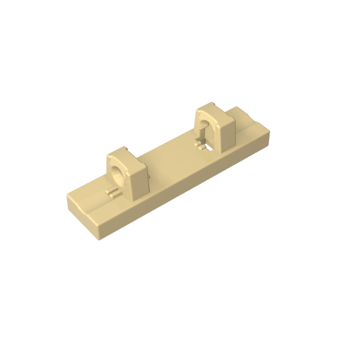 Gobricks,Hinge Tile 1 x 4 Locking Dual 1 Fingers on Top [4 Locking Ridges],44822,95120