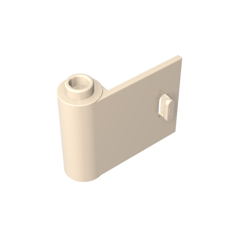 Gobricks,Door 1 x 3 x 2 Left - Open Between Top and Bottom Hinge,92262,3189,3189a