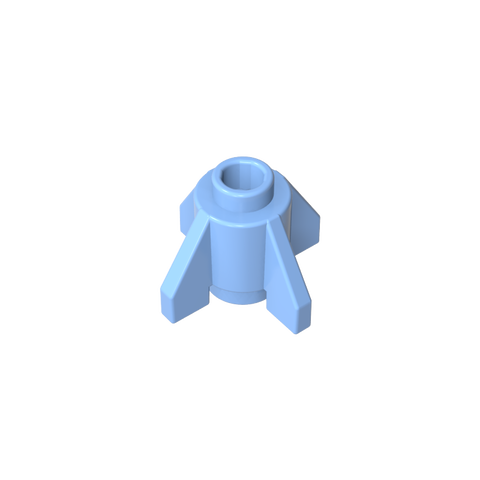 Gobricks,Brick Round 1 x 1 with Fins, Open Stud,4588,52394