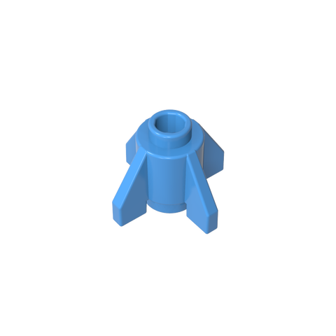 Gobricks,Brick Round 1 x 1 with Fins, Open Stud,4588,52394